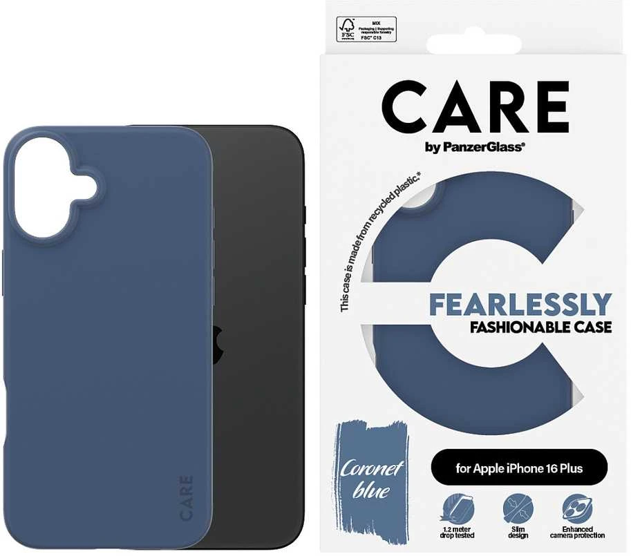 Dėklas Panzer Glass PanzerGlass PanzerGlass CARE Fashion Colors iPhone 16 Plus blau