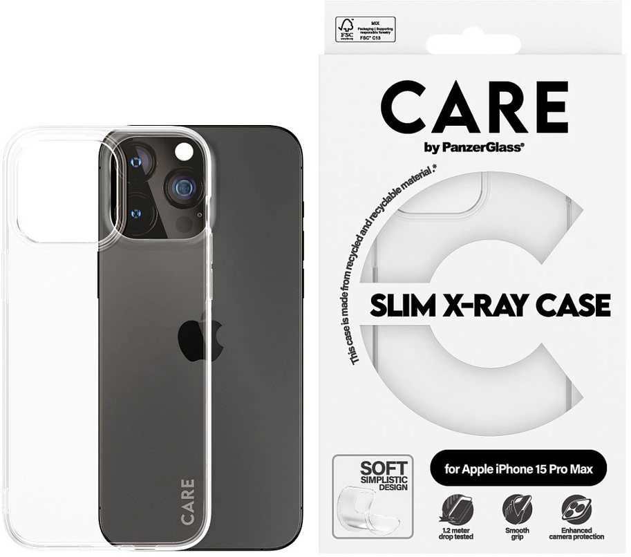 Panzer Glass CARE by PanzerGlass Slim X-Ray Apple iPhone 15 Pro Max - dėklas telefonui skaidrus