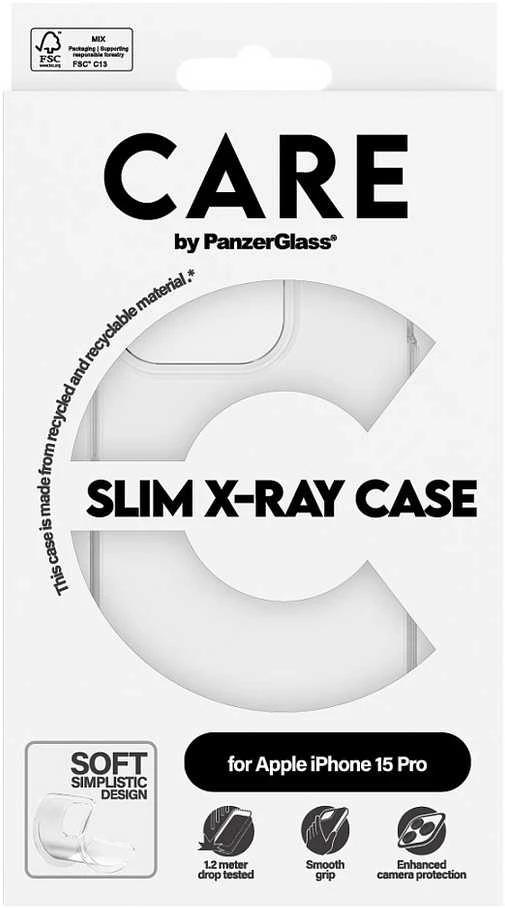 Panzer Glass CARE by PanzerGlass Slim X-Ray Apple iPhone 15 Pro - dėklas telefonui skaidrus