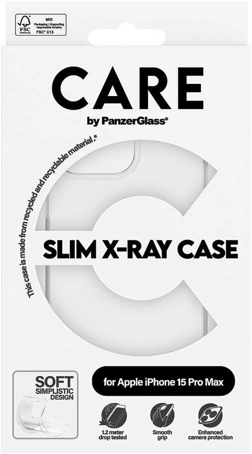 Panzer Glass CARE by PanzerGlass Slim X-Ray Apple iPhone 15 Pro Max - dėklas telefonui skaidrus