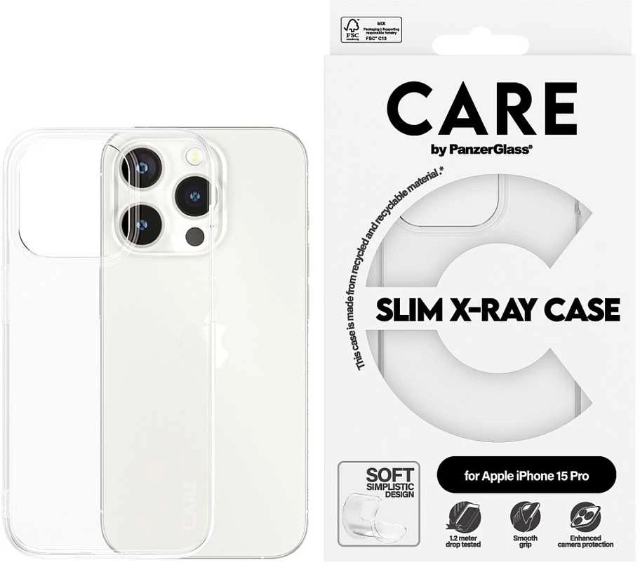 Panzer Glass CARE by PanzerGlass Slim X-Ray Apple iPhone 15 Pro - dėklas telefonui skaidrus