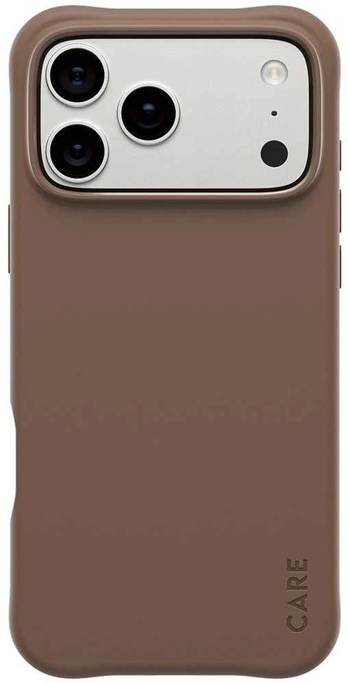 „Panzer Glass CARE by PanzerGlass“ madingas „Samba MagSafe“ dėklas, skirtas „iPhone 17 Pro Max“ – rudas