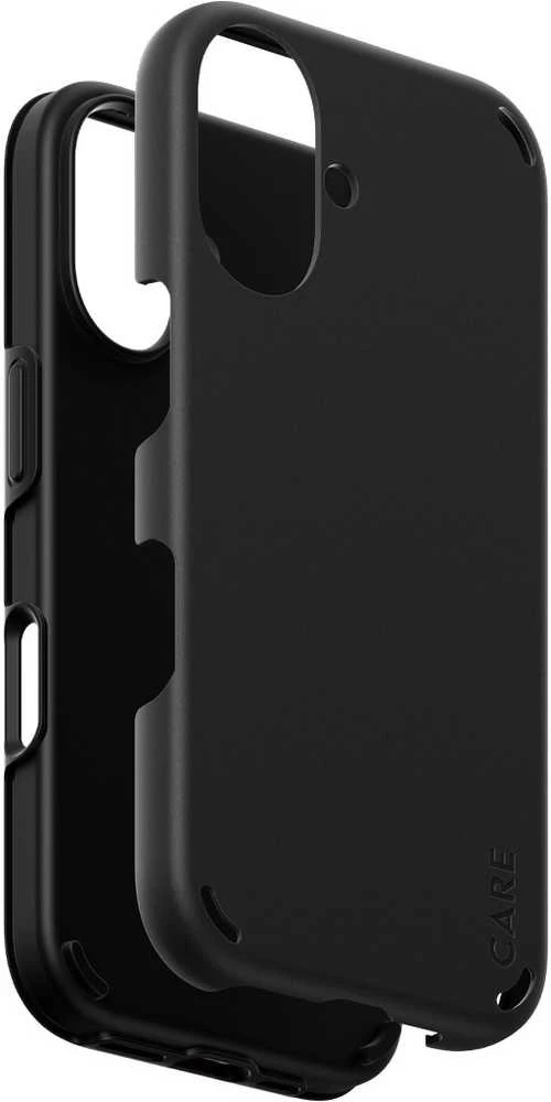 Panzer Glass Care by PanzerGlass Feature Double Defense Apple iPhone 16 6.1" dėklas telefonui juodos spalvos 1333