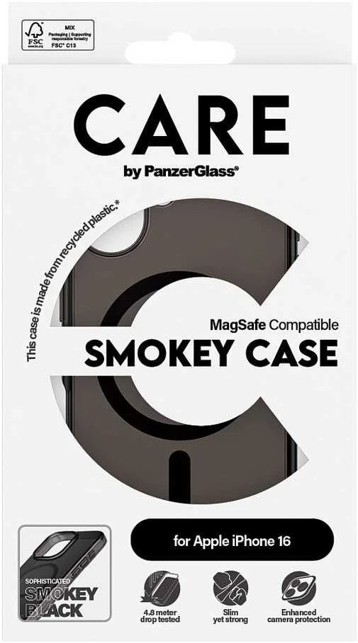PanzerGlass Flagship Apple iPhone 16 6.1 Panzer Glass CARE " dūmai / dūmai MagSafe 1349