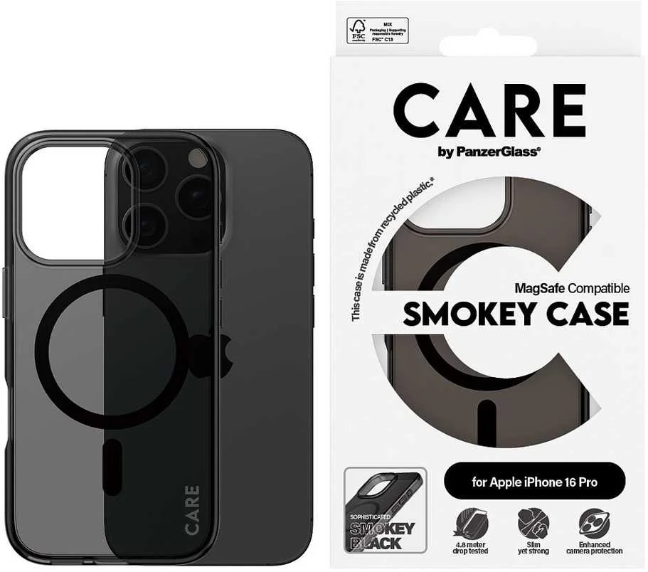 Dėklas Panzer Glass Flagship Apple iPhone 16 Pro 6.3"" dūmai / dūmai MagSafe 1350