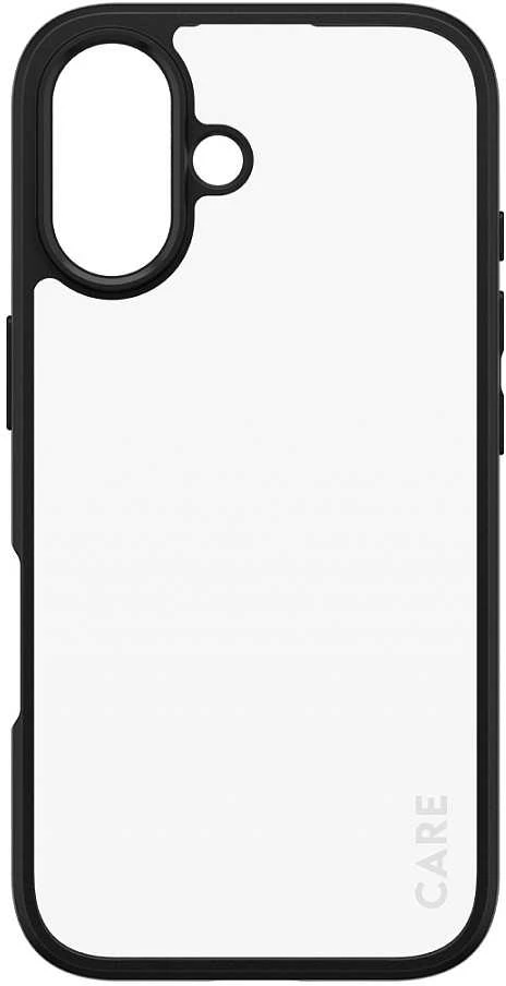 Panzer Glass CARE by PanzerGlass Urban Combat apsauginis dėklas, Apple iPhone 16, skaidrus / juodas