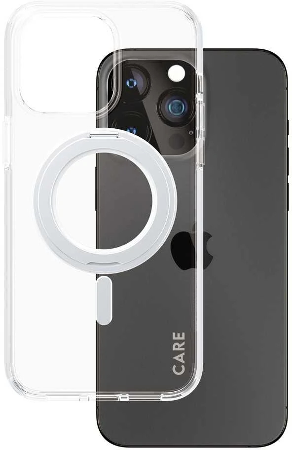 Panzer Glass CARE by PanzerGlass Kickstand MagSafe Apple iPhone 15 Pro Max - dėklas telefonui sidabro spalvos