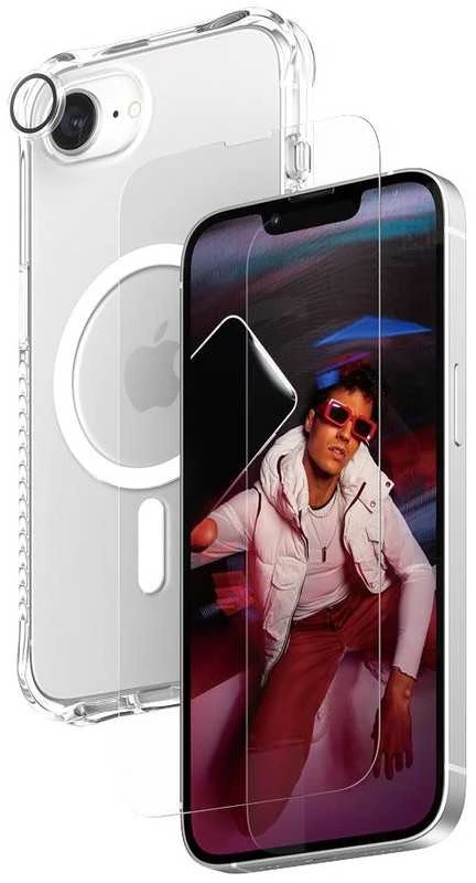 Panzer Glass Apsauginis rinkinys CARE by PanzerGlass Fashion 3in1 Dėklas+Ekrano apsauga+Objektyvo apsauga Apple iPhone 16e