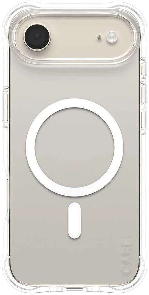 „Panzer Glass CARE by PanzerGlass“ madingas „Samba“ dėklas su „Baltas MagSafe“, skirtas „iPhone Air“ – permatomas