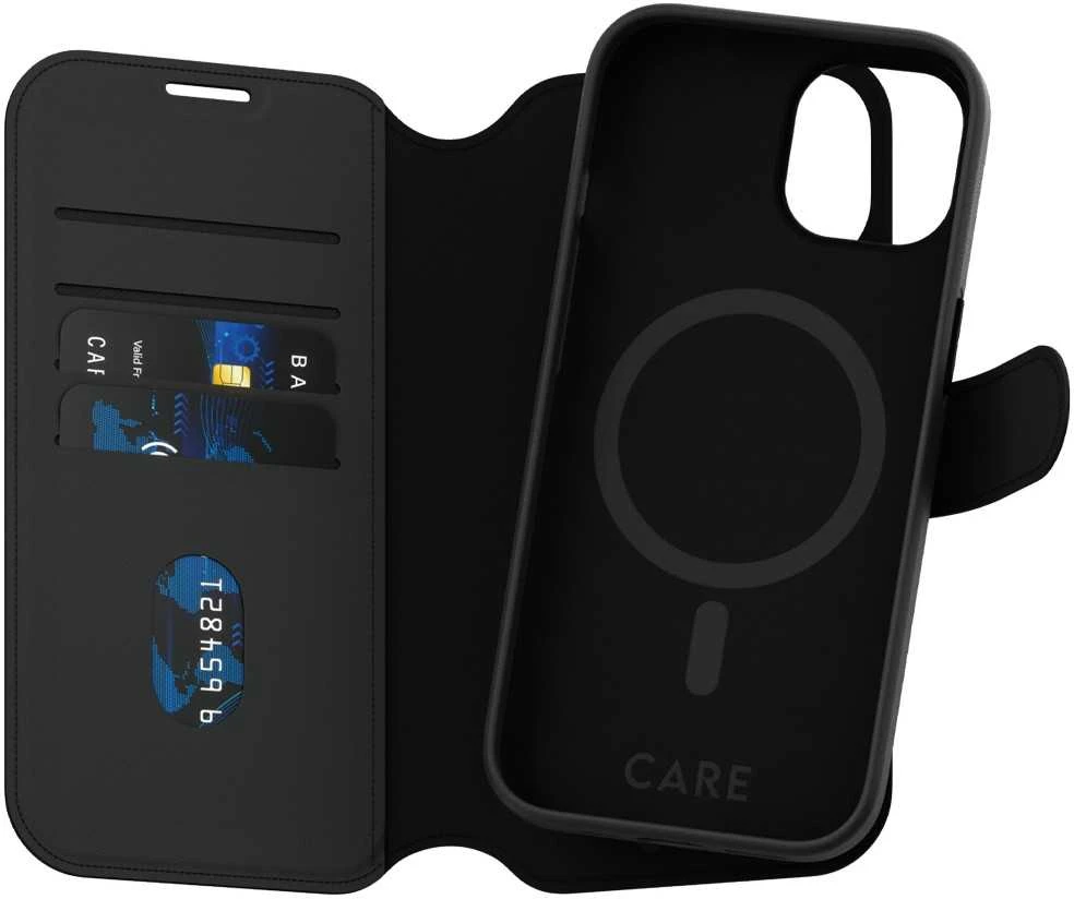 Panzer Glass CARE by PanzerGlass Feature Tango 2w1 Wallet MagSafe Apple iPhone 15 - dėklas telefonui juodos spalvos