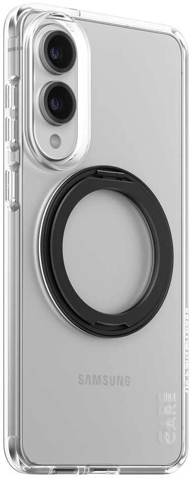 Panzer Glass Dėklas CARE by PanzerGlass Feature Juodas Kickstand & QI skirta Samsung Galaxy S25 Edge skaidrus