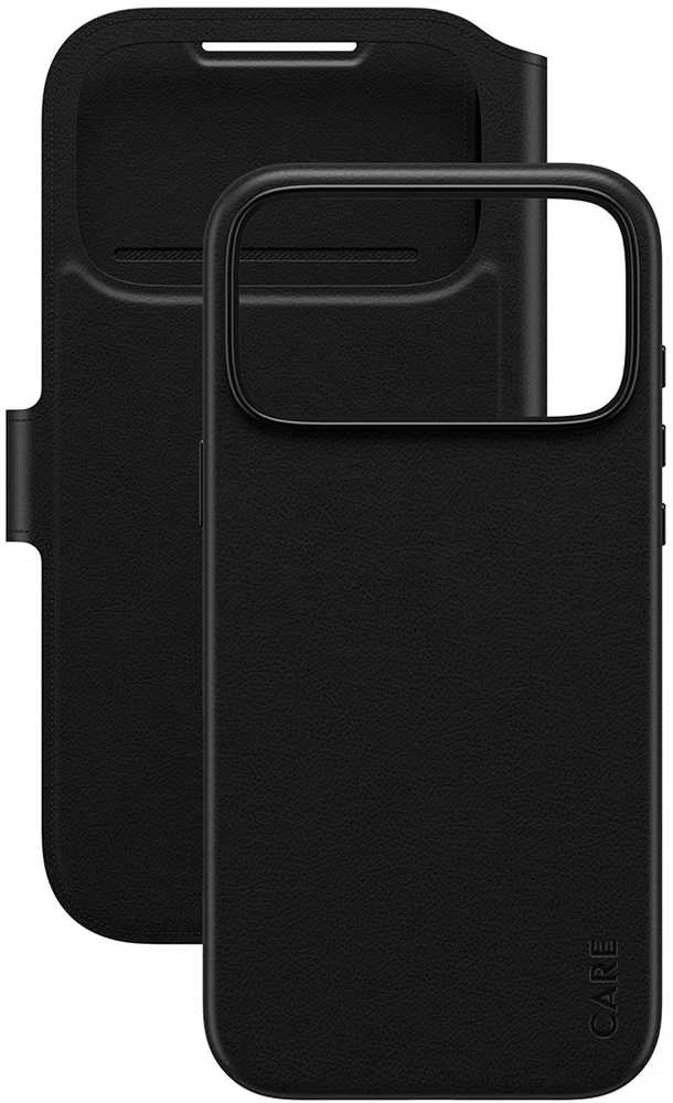 Panzer Glass „CARE by PanzerGlass Feature Tango 2in1“ piniginės dėklas su „MagSafe“ jungtimi, skirtas „iPhone 17 Pro Max“ – juodas