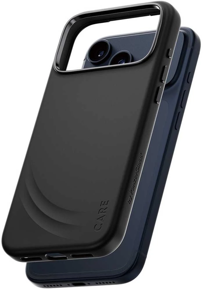 „Panzer Glass CARE by PanzerGlass“ su „FLOW MagSafe“ dėklu, skirtu „iPhone 17 Pro Max“ – Juodas