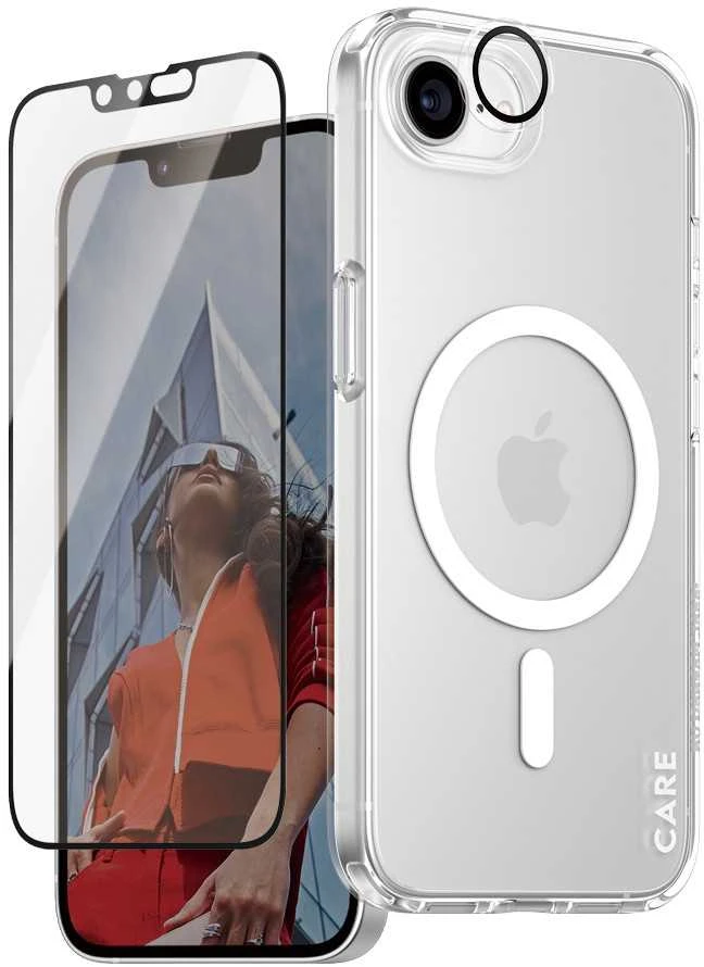 Panzer Glass Apsauginis rinkinys CARE by PanzerGlass Flagship 3in1 Dėklas+stiklas+kameros apsauga skirtas Apple iPhone 16e