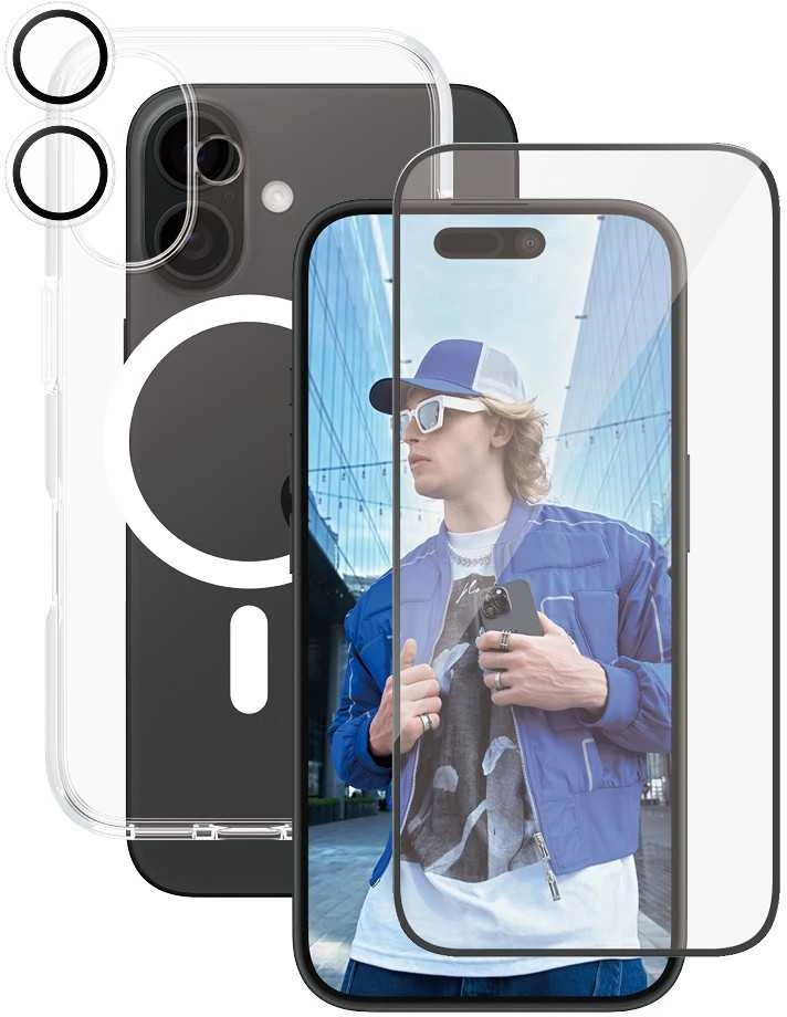 Panzer Glass „CARE by PanzerGlass“ – 3 viename – „iPhone 16“ – rinkinys
