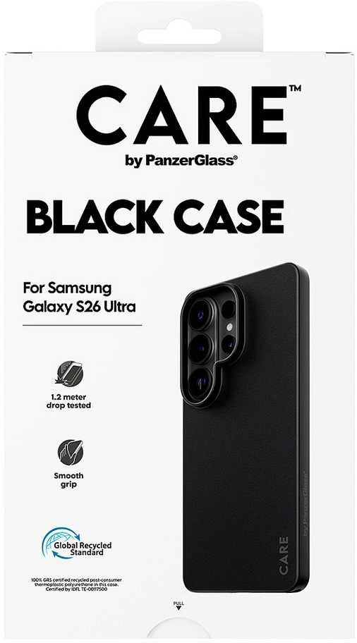 „Panzer Glass CARE by PanzerGlass“ TPU dėklas, skirtas „Samsung Galaxy S26 Ultra“ - Juodas
