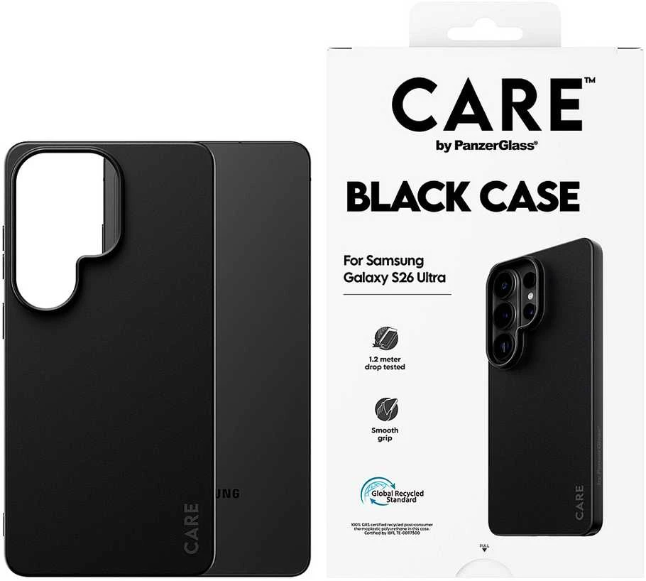 „Panzer Glass CARE by PanzerGlass“ TPU dėklas, skirtas „Samsung Galaxy S26 Ultra“ - Juodas