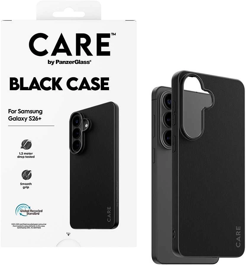 „Panzer Glass CARE by PanzerGlass“ TPU dėklas, skirtas „Samsung Galaxy S26+“ - Juodas