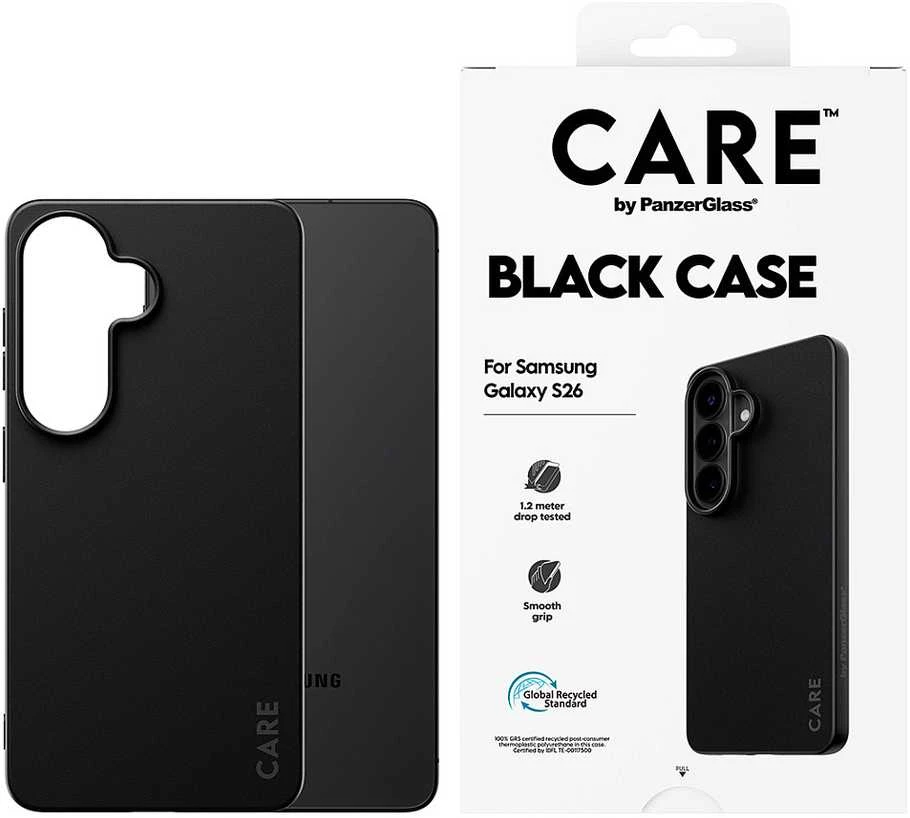 „Panzer Glass CARE by PanzerGlass“ TPU dėklas, skirtas „Samsung Galaxy S26“ - Juodas