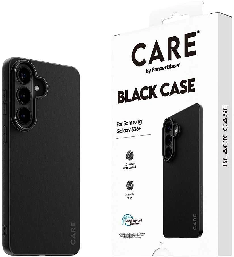 „Panzer Glass CARE by PanzerGlass“ TPU dėklas, skirtas „Samsung Galaxy S26+“ - Juodas