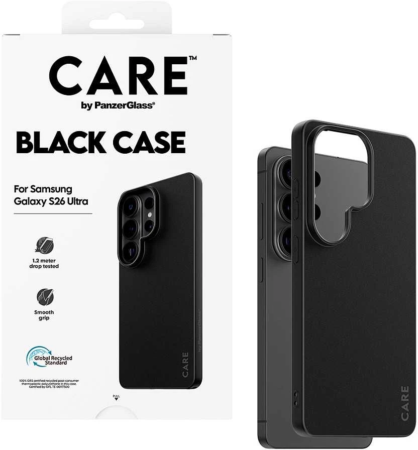 „Panzer Glass CARE by PanzerGlass“ TPU dėklas, skirtas „Samsung Galaxy S26 Ultra“ - Juodas