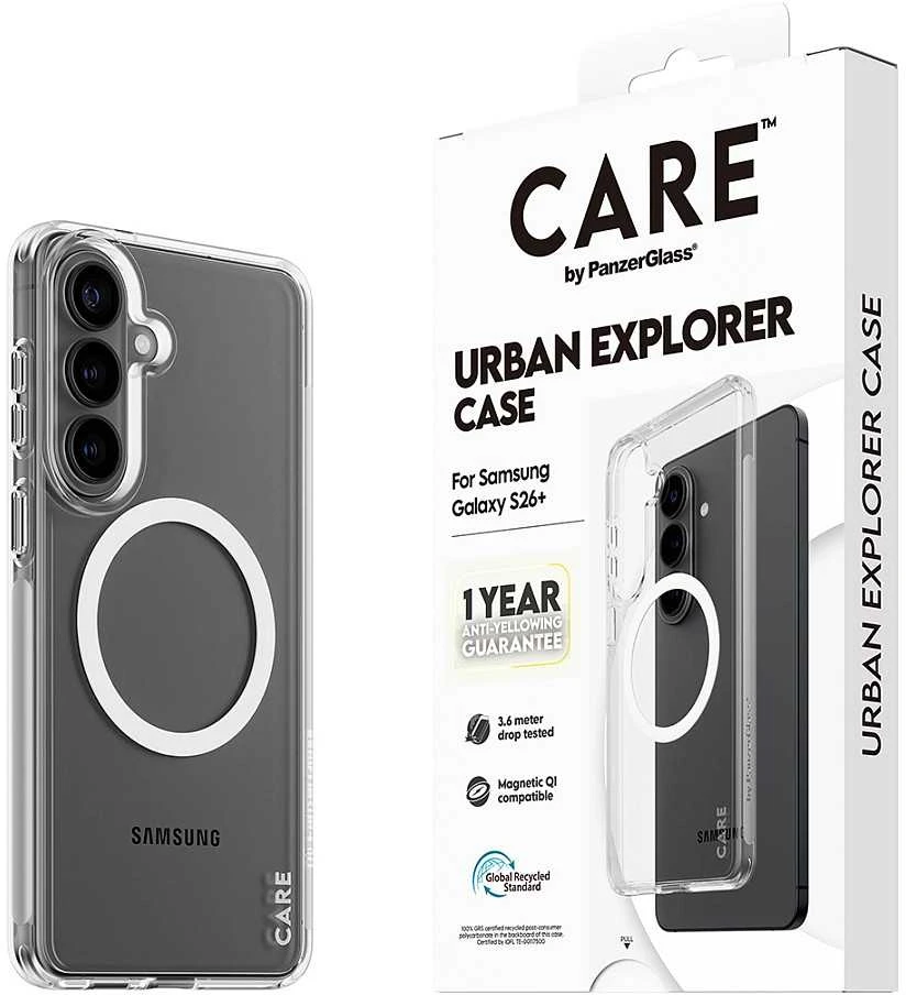 Panzer Glass Telefono dėklas skaidrus, su Qi suderinamumu CARE by PanzerGlass