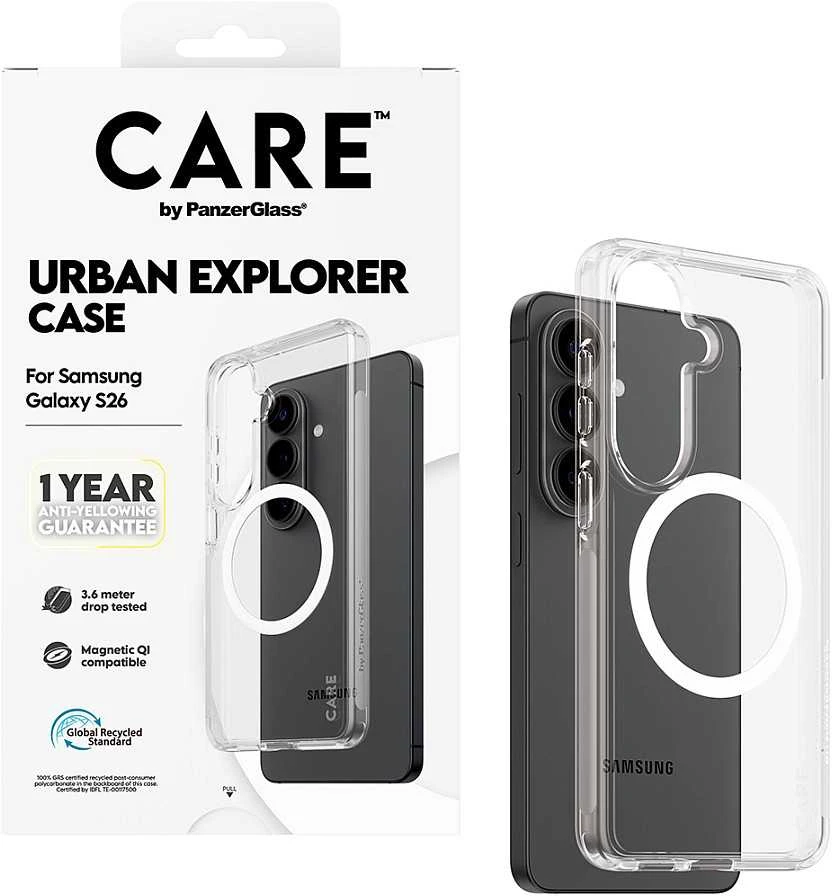 Panzer Glass Telefono dėklas permatomas Galaxy S26 Qi CARE by PanzerGlass