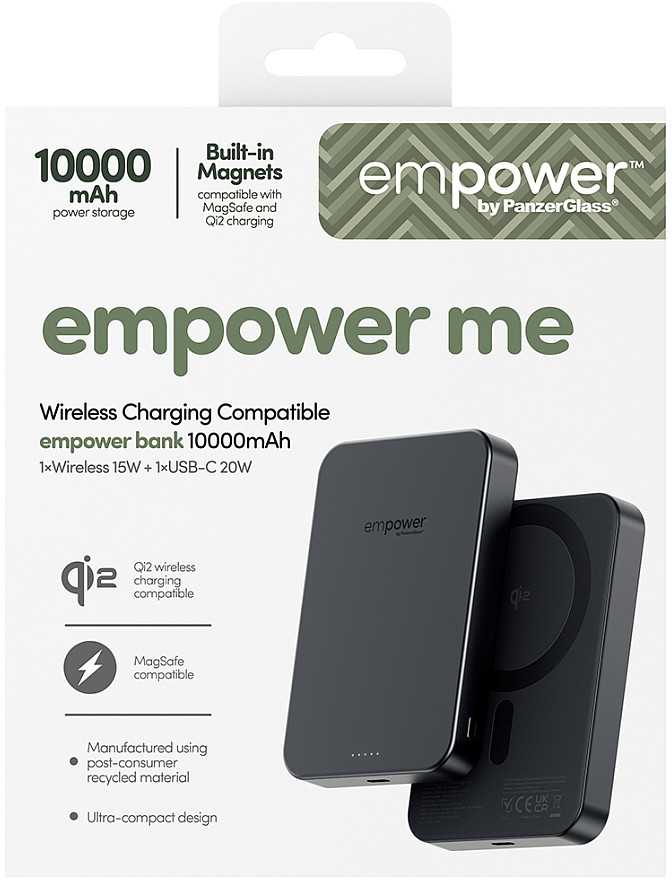 Panzer Glass „PanzerGlass empower“ išorinė baterija, 10000 mAh, kosminė juoda