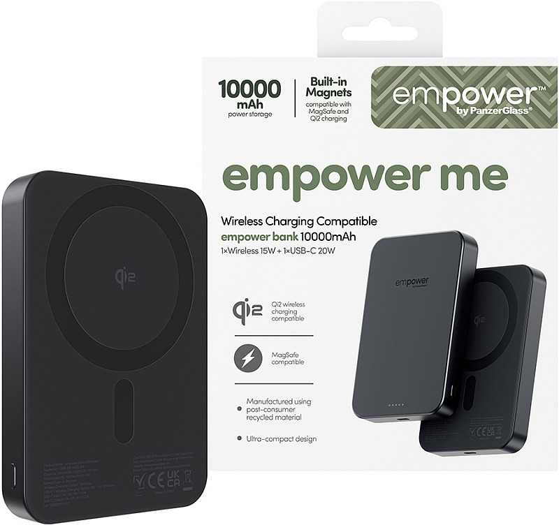 Panzer Glass „PanzerGlass empower“ išorinė baterija, 10000 mAh, kosminė juoda