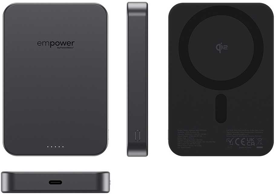 Panzer Glass „PanzerGlass empower“ išorinė baterija, 10000 mAh, kosminė juoda