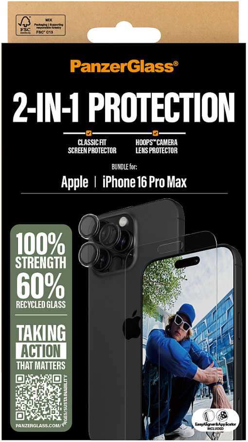 Panzer Glass PANZERGLASS 2-IN-1 BUNDLE - IPHONE 16 PRO MAX