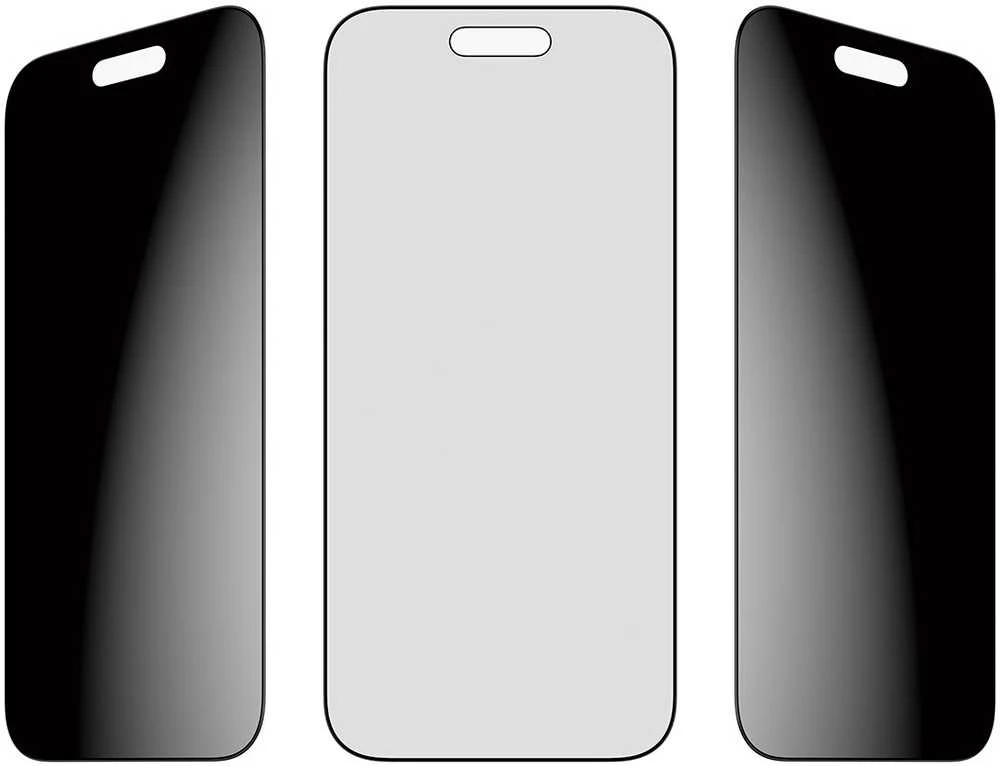 „Panzer Glass“ itin plataus pritaikymo „EasyAligner“ privatumo stiklas, skirtas „iPhone Air“.
