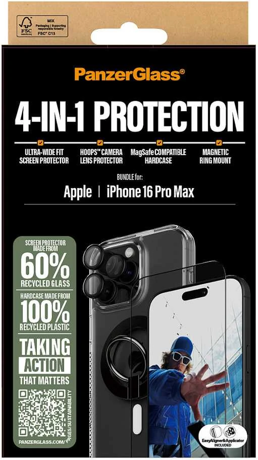 Panzer Glass „PanzerGlass“ – „iPhone 16 Pro Max 6.9“ 4 viename apsaugos rinkinys