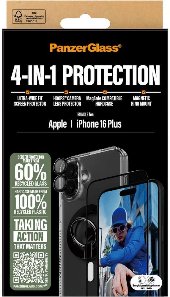 Panzer Glass „PanzerGlass“ – „iPhone 16 Plus“ 4 viename apsaugos rinkinys