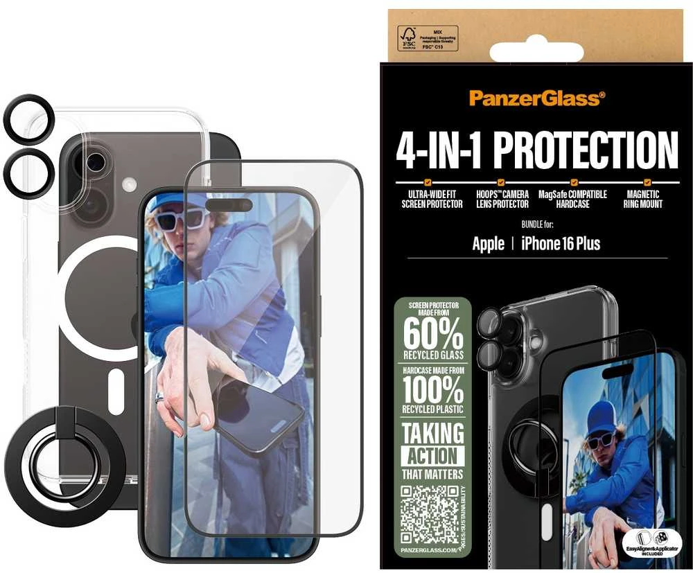 Panzer Glass „PanzerGlass“ – „iPhone 16 Plus“ 4 viename apsaugos rinkinys