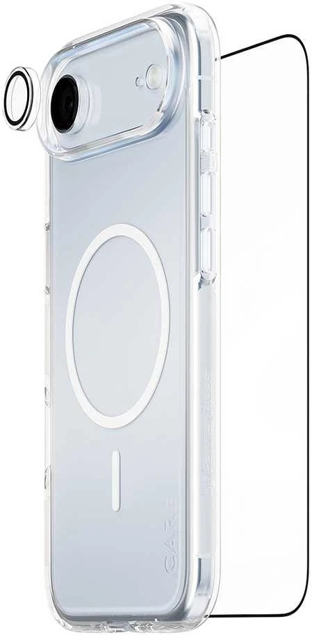 Panzer Glass „CARE by PanzerGlass Flagship Explorer 3-in-1“ dėklas + stiklas + objektyvas, skirtas „iPhone Air“