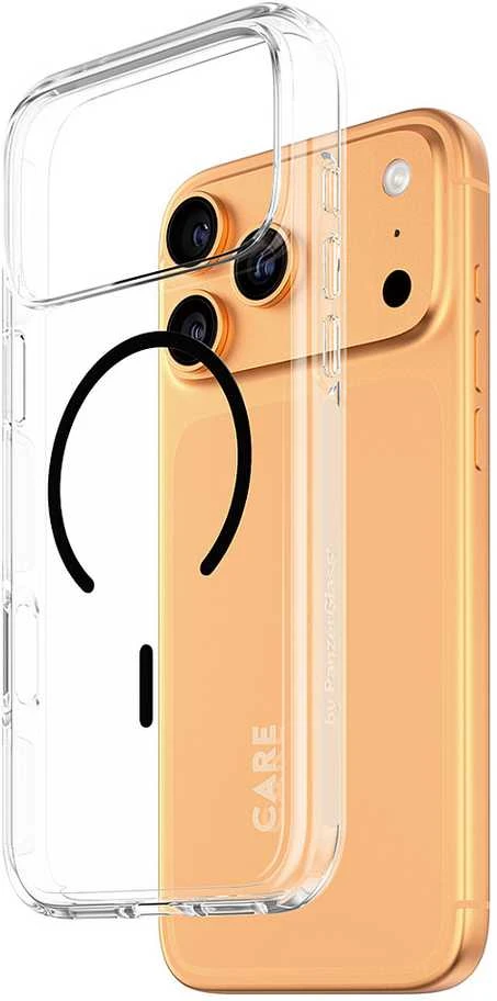 Panzer Glass Dėklas CARE by PanzerGlass Flagship Urban Explorer w. Juodas MagSafe do iPhone 17 Pro Max permatomas