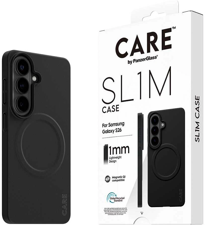 Panzer Glass dėklas Galaxy S26 1 mm iš perdirbto plastiko CARE by PanzerGlass