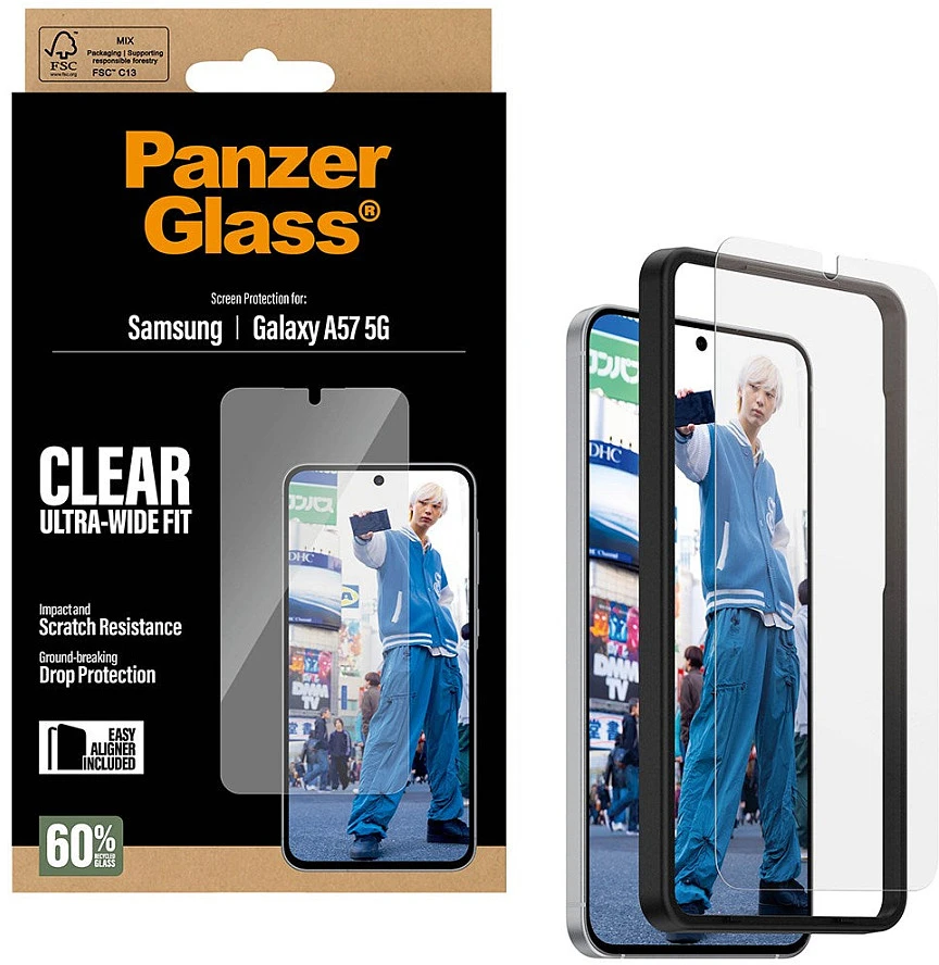 Panzer Glass Grūdintas stiklas PanzerGlass Ultra-Wide Fit do Samsung Galaxy A57 5G
