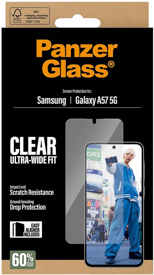 Panzer Glass Grūdintas stiklas PanzerGlass Ultra-Wide Fit do Samsung Galaxy A57 5G