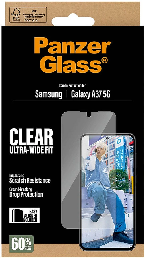 Panzer Glass Grūdintas stiklas PanzerGlass Ultra-Wide Fit do Samsung Galaxy A37 5G