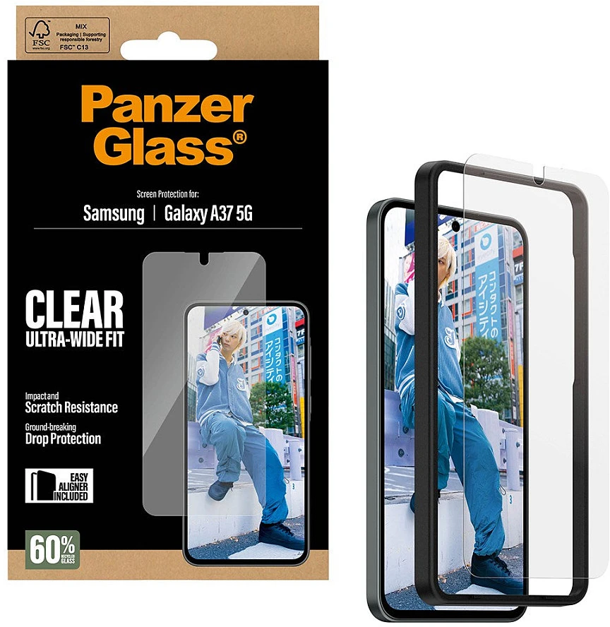 Panzer Glass Grūdintas stiklas PanzerGlass Ultra-Wide Fit do Samsung Galaxy A37 5G
