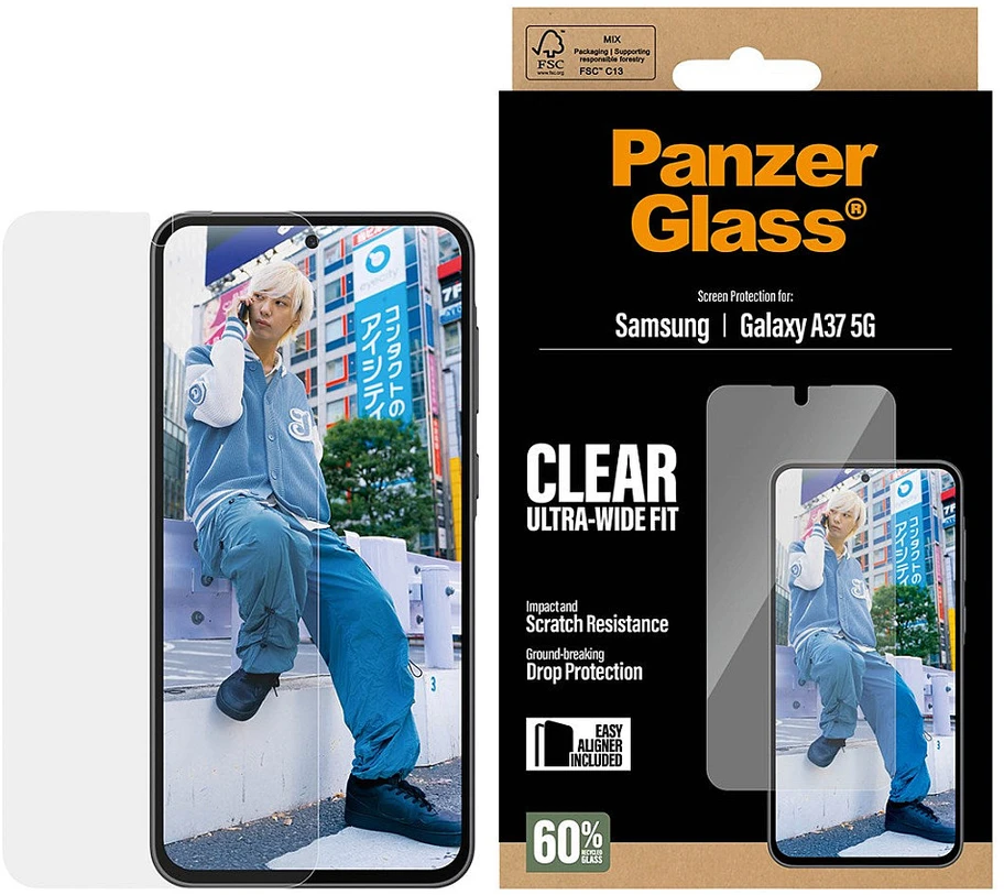 Panzer Glass Grūdintas stiklas PanzerGlass Ultra-Wide Fit do Samsung Galaxy A37 5G
