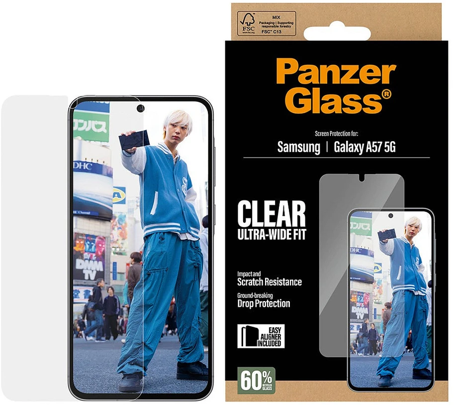 Panzer Glass Grūdintas stiklas PanzerGlass Ultra-Wide Fit do Samsung Galaxy A57 5G