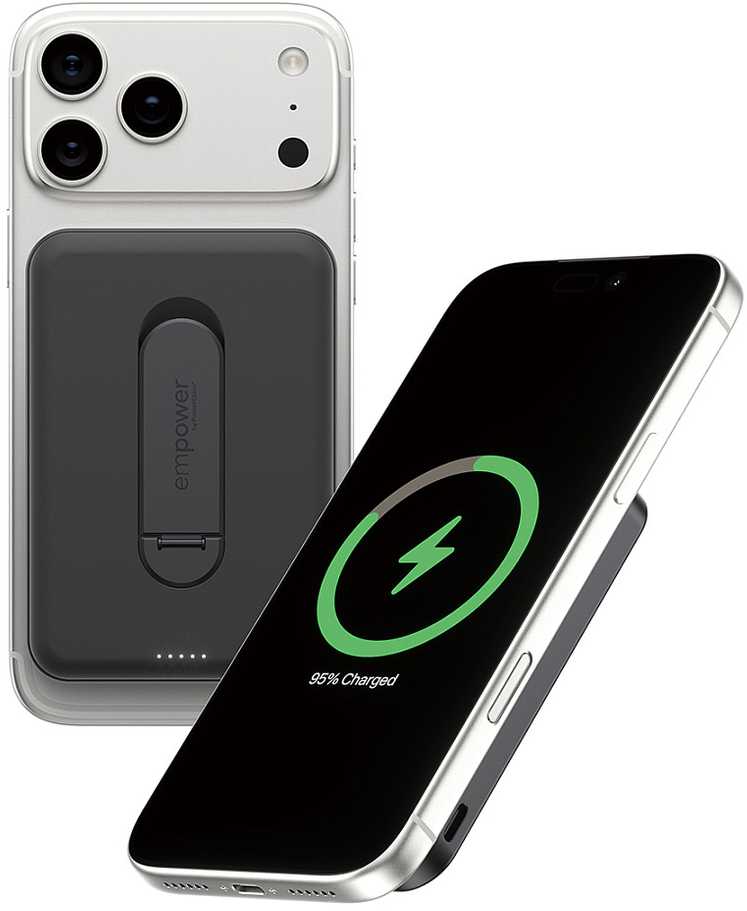 Panzer Glass Powerbank PanzerGlass Empower w. Spin Stand 5000 mAh Juodas (EM23165)