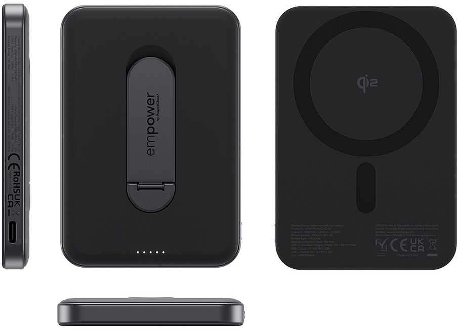 Panzer Glass Powerbank PanzerGlass Empower w. Spin Stand 5000 mAh Juodas (EM23165)
