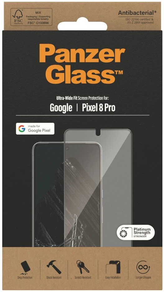 Panzer Glass PanzerGlass Google Pixel 8 Pro UWF, Juodas AB | PanzerGlass