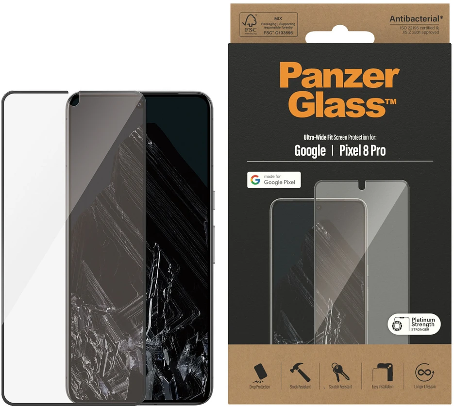 Panzer Glass PanzerGlass Google Pixel 8 Pro UWF, Juodas AB | PanzerGlass