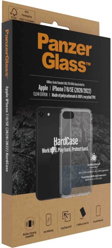 Panzer Glass PanzerGlass Hardantibacterial Military Grade certified Apple iPhone SE 2022 / SE 2020 / 7 / 8 - dėklas telefonui skaidrus
