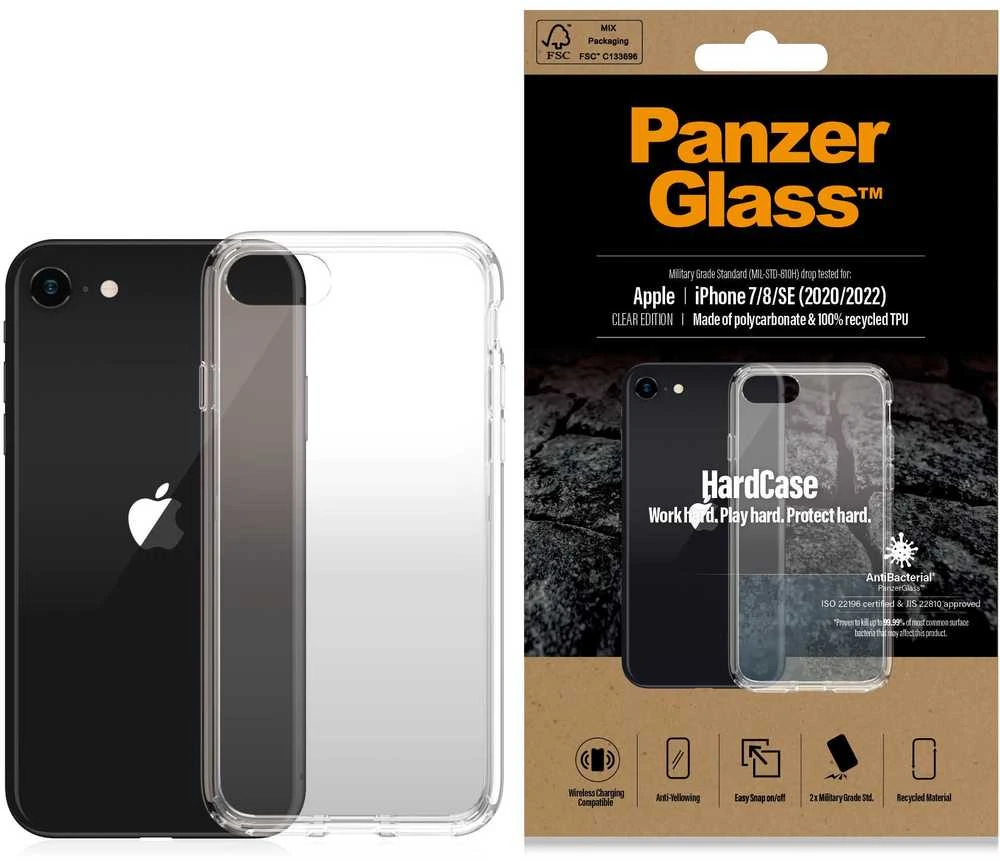 Panzer Glass PanzerGlass Hardantibacterial Military Grade certified Apple iPhone SE 2022 / SE 2020 / 7 / 8 - dėklas telefonui skaidrus